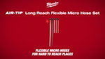 Milwaukee AIR-TIP Long Reach Flexible Micro Hose Set