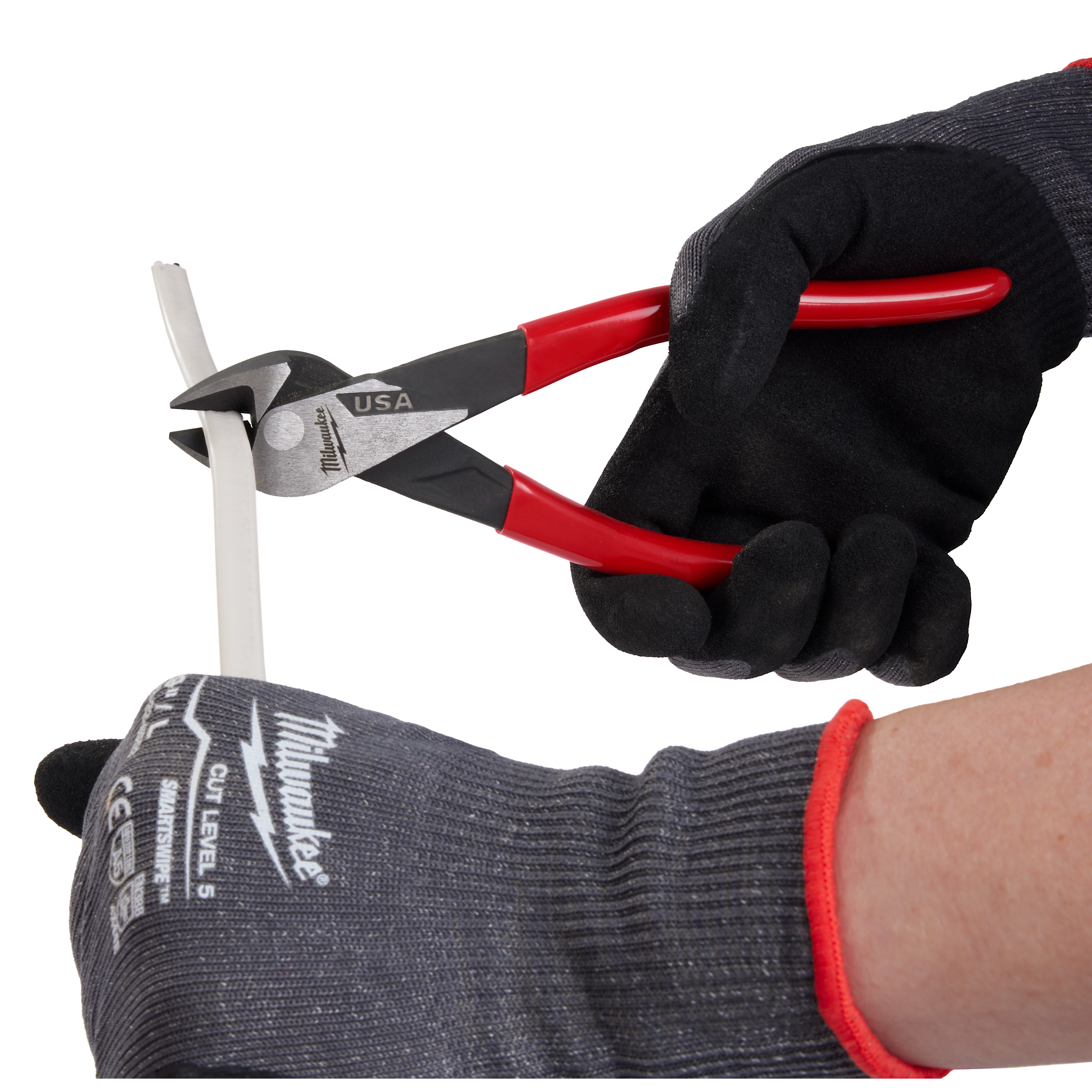 8" Diagonal Dipped Grip Pliers (USA)