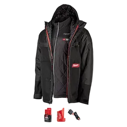 255B-212X, 255B-2X, 255B-213X, 255B-3X, 255B-21L, 255B-L, 255B-21M, 255B-M, 255B-21S, 255B-S, 255B-21XL, 255B-XL - M12™ Heated AXIS™ Layering System w/ GRIDIRON™ Work Shell